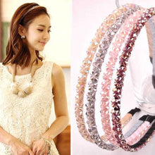 Load image into Gallery viewer, Girls Shiny Luxury Rhinestone Hair Band High Quality Diamond Pearls Hair Hoop Accessories for Women Crystal Headbands Ornaments