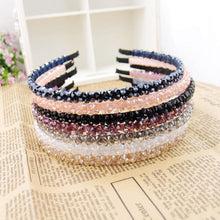 Load image into Gallery viewer, Girls Shiny Luxury Rhinestone Hair Band High Quality Diamond Pearls Hair Hoop Accessories for Women Crystal Headbands Ornaments