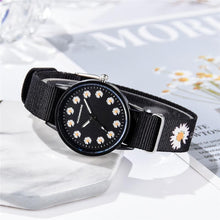 将图片加载到图库查看器,Girls Small Elegant Wrist Watch Women Fashion Nylon Strap Dress Quartz Watch Simple Wild Girlfriends Couple Watch Analog Quartz Watches With Nylon Strap Nylon Band Wristwatch