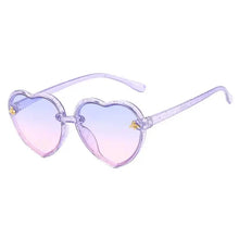Load image into Gallery viewer, Girls Sunglasses UV Protection Heart Shaped Little Bee Decor Sunshade Glasses