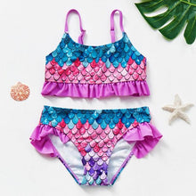 Load image into Gallery viewer, Girls Swimsuit High quality Girls swimwear Two pieces Kids Bikini Set Swimming Suit For Children Girls Swimsuit Flounce Bikini Set 2 Piece Swimwear Watermelon Ruffle Bathing Suits