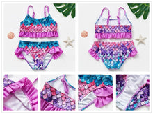 Load image into Gallery viewer, Girls Swimsuit High quality Girls swimwear Two pieces Kids Bikini Set Swimming Suit For Children Girls Swimsuit Flounce Bikini Set 2 Piece Swimwear Watermelon Ruffle Bathing Suits