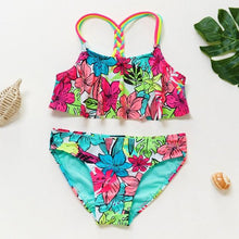 Load image into Gallery viewer, Girls Swimsuit High quality Girls swimwear Two pieces Kids Bikini Set Swimming Suit For Children Girls Swimsuit Flounce Bikini Set 2 Piece Swimwear Watermelon Ruffle Bathing Suits