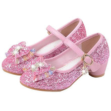 Load image into Gallery viewer, Girls'Heels Party Mary Jane Basic Pump Dress Crystal Bowknot