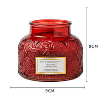将图片加载到图库查看器,Glass Scented Candle Holder Romantic Wedding Candlestick Soy Candle For Home Large Glass Jar Candle Gift Long Burning Fine Transparent Crystal Glass Candlestick Dining Home Decor