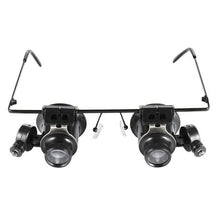 Load image into Gallery viewer, Glasses Type 20X Magnifier With White Led Light