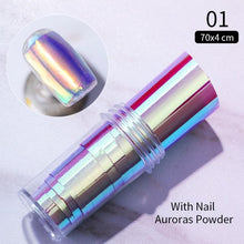 Load image into Gallery viewer, Glitter Marble Series Nail Transfer Foil Stickers Gold White And Black Bright Slider For Nails Decoration Manicures Marble Nail Art Stickers Water Transfer Nail Decals Full Wraps Gradient Acrylic Nail Kits for Women Manicure Decoration Accessory