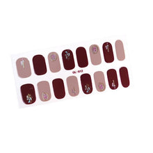 Load image into Gallery viewer, Glitter Series Shiny Manicure Decoration Designed Nail Art Stickers Nail Decoration Nail Wraps Shiny Tattoos Kids Nails Art Decoration Nail Strips Shiny French Tip Guides Stickers French Nail Stickers Form Fringe Guides