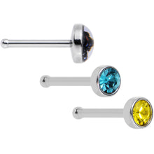 将图片加载到图库查看器,20G Licensed NFL Jacksonville Jaguars Logo Nose Bone 3 Pack Set