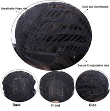 将图片加载到图库查看器,Glorious Synthetic Wigs Short Bob Wigs Black/Pink Bangs Wigs for Women Heat Resistant Fiber Hair Brazilin Wigs For Black Women Cosplay Wigs For Women