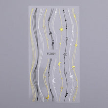 将图片加载到图库查看器,Gold 3D Nail Sticker Curve Stripe Lines Nails Stickers Gradient Adhesive Striping Tape Nail Foil Nail Art Stickers Decals Silver Strip Line Nail Decal Self-Adhesive 3D Wave Decal Decoration Metallic Curve Design Decoration for Women Girls