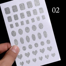 将图片加载到图库查看器,Gold Christmas Snowflake 3D Nail Stickers Sparkly Iridescent Silver Xmas Tree Elk Deer Transfer Sliders Winter Nails Accessories Design Decor Tip Transfer Nail Decals Sticker For Pretty Girl Self-Adhesive Nail Decals Designer Nail Stickers