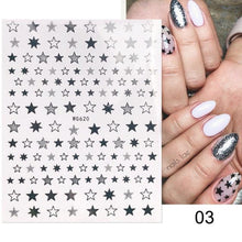 将图片加载到图库查看器,Gold Christmas Snowflake 3D Nail Stickers Sparkly Iridescent Silver Xmas Tree Elk Deer Transfer Sliders Winter Nails Accessories Design Decor Tip Transfer Nail Decals Sticker For Pretty Girl Self-Adhesive Nail Decals Designer Nail Stickers