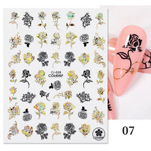 将图片加载到图库查看器,Gold Christmas Snowflake 3D Nail Stickers Sparkly Iridescent Silver Xmas Tree Elk Deer Transfer Sliders Winter Nails Accessories Design Decor Tip Transfer Nail Decals Sticker For Pretty Girl Self-Adhesive Nail Decals Designer Nail Stickers