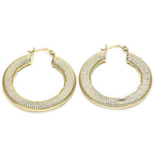 Load image into Gallery viewer, Gold Filled Flat Hoop Earrings