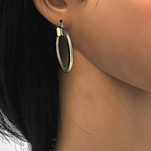 Load image into Gallery viewer, Gold Filled Flat Hoop Earrings