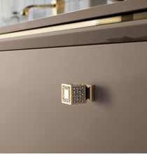 将图片加载到图库查看器,Gold Luxury Door Handles Zinc Alloy Cabinet Handle Drawer Knobs European Wardrobe Pulls Kitchen Furniture Handle Wardrobe Drawer Dresser Closet Furniture Door Handles Knobs Kitchen Office Home Hardware