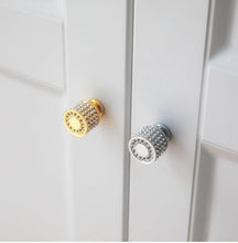 将图片加载到图库查看器,Gold Luxury Door Handles Zinc Alloy Cabinet Handle Drawer Knobs European Wardrobe Pulls Kitchen Furniture Handle Wardrobe Drawer Dresser Closet Furniture Door Handles Knobs Kitchen Office Home Hardware
