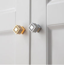 将图片加载到图库查看器,Gold Luxury Door Handles Zinc Alloy Cabinet Handle Drawer Knobs European Wardrobe Pulls Kitchen Furniture Handle Wardrobe Drawer Dresser Closet Furniture Door Handles Knobs Kitchen Office Home Hardware