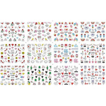Load image into Gallery viewer, Gold Moon Star 3D Nail Stickers Ultra-thin Adhesive Decals Nail Art Decorations Stamping Manicure Nails Stickers Tool 3d Nail Decal Stickers Manicure Nail Art Decoration Accessories Holographic Old English Character Nail Self-Adhesive Sticker