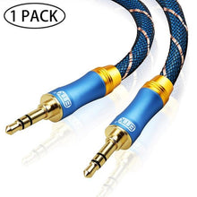 Load image into Gallery viewer, Gold Plated 3.5mm Audio Aux Cable For Car Headphone Speaker Mobile Phone