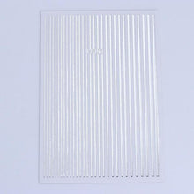 将图片加载到图库查看器,Gold Silver 3D Nail Sticker Curve Stripe Lines Nails Stickers Gradient Adhesive Striping Tape Nail Art Stickers Decal Decoration Metallic Curve Strip Line Nail Decal Self-Adhesive 3D Wave Design Decoration for Women Girls