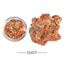 将图片加载到图库查看器,Gold Silver Irregular Aluminum Foil Paper Nail Art Sticker 3D Glitter Manicure UV Gel Polish Nail Decoration Tools Decoration Stickers Decoration New Gold Nail Transfer Foils for Nail Arts Nails Supply Holographic Effect Nail Art Foil Stickers