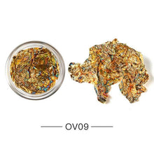 将图片加载到图库查看器,Gold Silver Irregular Aluminum Foil Paper Nail Art Sticker 3D Glitter Manicure UV Gel Polish Nail Decoration Tools Decoration Stickers Decoration New Gold Nail Transfer Foils for Nail Arts Nails Supply Holographic Effect Nail Art Foil Stickers