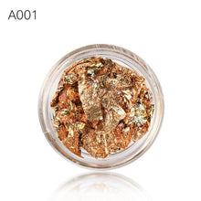将图片加载到图库查看器,Gold Silver Irregular Aluminum Foil Paper Nail Art Sticker 3D Glitter Manicure UV Gel Polish Nail Decoration Tools Decoration Stickers Decoration New Gold Nail Transfer Foils for Nail Arts Nails Supply Holographic Effect Nail Art Foil Stickers