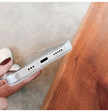 Load image into Gallery viewer, Gradient Rainbow Charming Case For iPhone 13 11 12 Pro Max XS XR 7 8 Plus Transparent Cover with Wallet Card Holder Case Soft Cover for iPhone