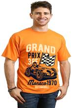 将图片加载到图库查看器,Grand Prix Men's Bamboo Viscose/Organic Cotton Short Sleeve Graphic T-Shirt