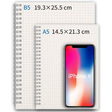Load image into Gallery viewer, Graph Paper Notebook 100gsm Thick Graph Paper