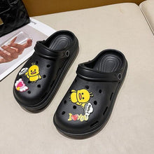 Load image into Gallery viewer, Gray Cute Summer Sandals Women Beach Sandals Non Slip Comfortable Lightweight Outdoor Sandals Woman Light Weight Quick Drying Slip-On Garden Clog Shoes Rubber Slipper