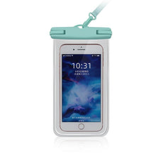 Load image into Gallery viewer, Gray Drop Resistant Waterproof Bag For Mobile Phones Under 6.9 Inches Plastic Mobile Phone Waterproof Case Diving Seal Phone Case Waterproof Pouch Phone Underwater Case 35m