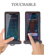 Load image into Gallery viewer, Gray Drop Resistant Waterproof Bag For Mobile Phones Under 6.9 Inches Plastic Mobile Phone Waterproof Case Diving Seal Phone Case Waterproof Pouch Phone Underwater Case 35m