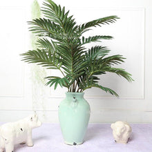 Load image into Gallery viewer, Green Artificial Palm Leaves Plastic Tropical Tree Fake Indoor Outdoor Garden Home Outdoor Decorations