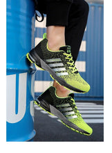 将图片加载到图库查看器,Green Breathable Mens Running Sneakers Outdoor Marathon Lightweight Running Mens Sport Shoes Athletic Footwear Breathable Comfortable Athletic Sport Sneakers