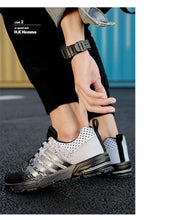 将图片加载到图库查看器,Green Breathable Mens Running Sneakers Outdoor Marathon Lightweight Running Mens Sport Shoes Athletic Footwear Breathable Comfortable Athletic Sport Sneakers