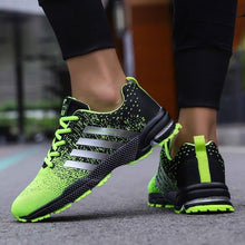 将图片加载到图库查看器,Green Breathable Mens Running Sneakers Outdoor Marathon Lightweight Running Mens Sport Shoes Athletic Footwear Breathable Comfortable Athletic Sport Sneakers