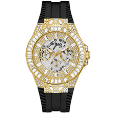 Load image into Gallery viewer, Guess Men's Black Gold Tone Multi-function