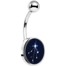 Load image into Gallery viewer, Zodiac Constellation Libra Belly Ring