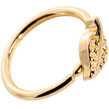 Load image into Gallery viewer, 20G 5/16 Gold PVD Little Leaf Seamless Circular Ring