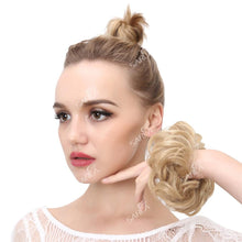 Load image into Gallery viewer, Hair Bun Extensions Messy Curly Elastic Hair Scrunchies Hairpieces Synthetic Chignon Donut Up-do Hair Pieces Clip in Hair Extension For Volumized Hair Buns For Girls