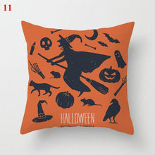 Load image into Gallery viewer, Halloween Cushion Cover Soft Linen Pillow Case Sofa Decoration Pumpkin Printed Pillow Case Orange And Black Pillow Cover For Living Room Car Pillowcase Home Supplies