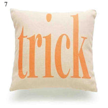 Load image into Gallery viewer, Halloween Cushion Cover Soft Linen Pillow Case Sofa Decoration Pumpkin Printed Pillow Case Orange And Black Pillow Cover For Living Room Car Pillowcase Home Supplies