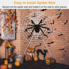 Load image into Gallery viewer, Halloween Decorations Spider Outdoor Stretch Cobweb