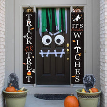 Load image into Gallery viewer, Halloween Porch Decoration October Witch Front Porch Banner Decorations
