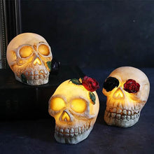 将图片加载到图库查看器,Halloween Resin Skull LED Night Light Decorative Light