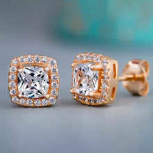 Load image into Gallery viewer, Halo Diamond Stud Earrings