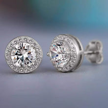 Load image into Gallery viewer, Halo Diamond Stud Earrings